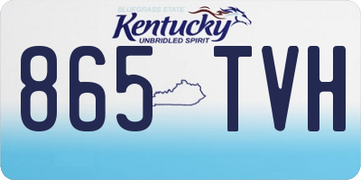 KY license plate 865TVH