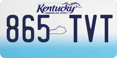 KY license plate 865TVT