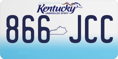 KY license plate 866JCC