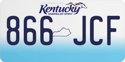 KY license plate 866JCF