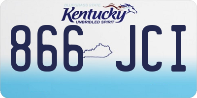 KY license plate 866JCI