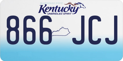 KY license plate 866JCJ