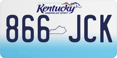 KY license plate 866JCK