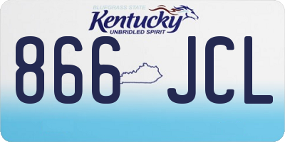 KY license plate 866JCL