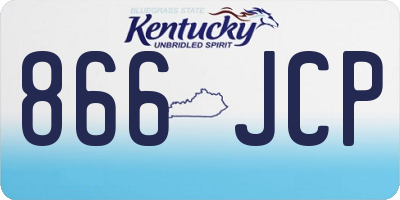 KY license plate 866JCP