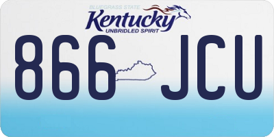 KY license plate 866JCU