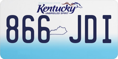KY license plate 866JDI