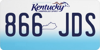 KY license plate 866JDS