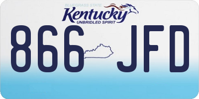 KY license plate 866JFD