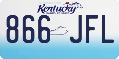 KY license plate 866JFL