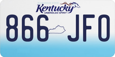 KY license plate 866JFO