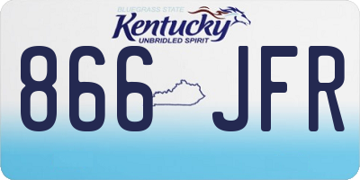 KY license plate 866JFR