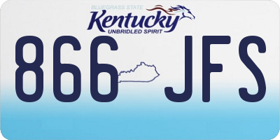 KY license plate 866JFS