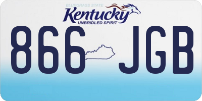 KY license plate 866JGB