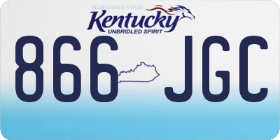 KY license plate 866JGC