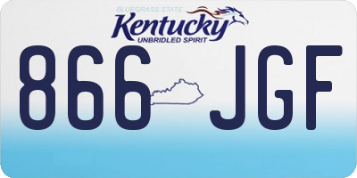 KY license plate 866JGF