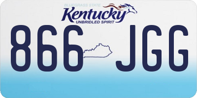 KY license plate 866JGG
