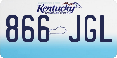 KY license plate 866JGL