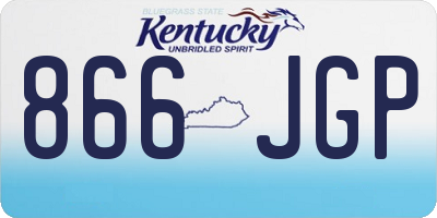 KY license plate 866JGP