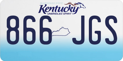 KY license plate 866JGS
