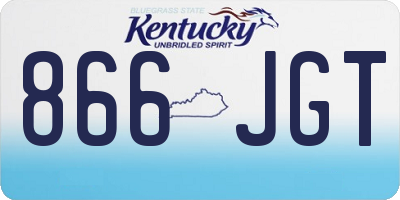 KY license plate 866JGT