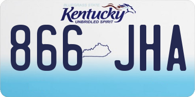 KY license plate 866JHA