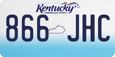 KY license plate 866JHC