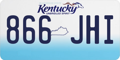 KY license plate 866JHI