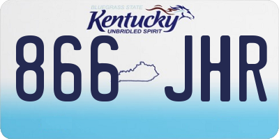KY license plate 866JHR