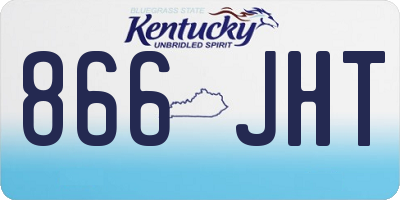 KY license plate 866JHT