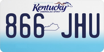 KY license plate 866JHU
