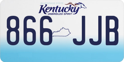 KY license plate 866JJB