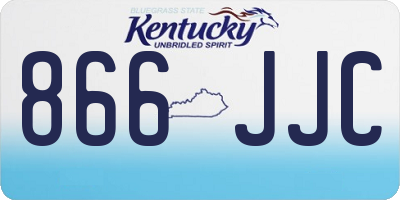 KY license plate 866JJC