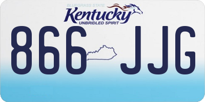 KY license plate 866JJG