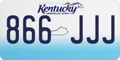 KY license plate 866JJJ