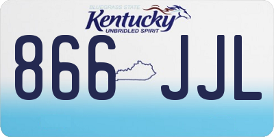 KY license plate 866JJL
