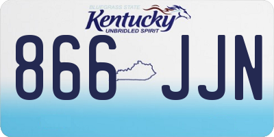 KY license plate 866JJN