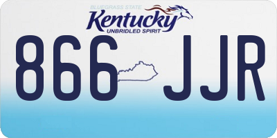 KY license plate 866JJR