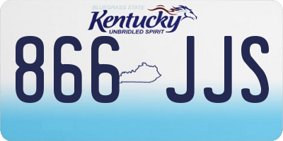 KY license plate 866JJS
