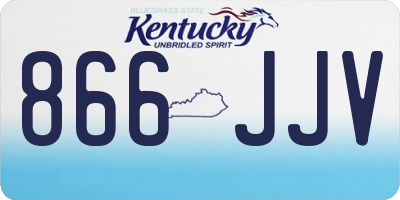 KY license plate 866JJV