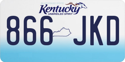 KY license plate 866JKD