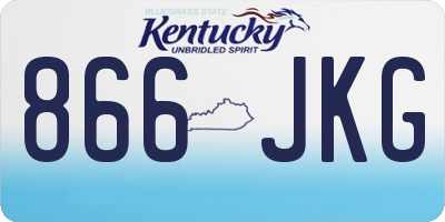 KY license plate 866JKG