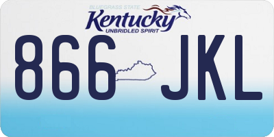 KY license plate 866JKL