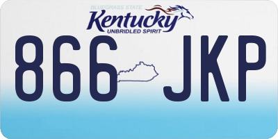 KY license plate 866JKP