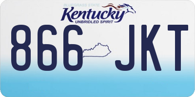 KY license plate 866JKT