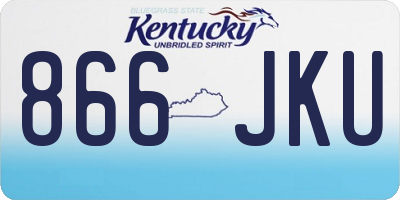 KY license plate 866JKU