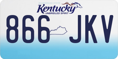 KY license plate 866JKV