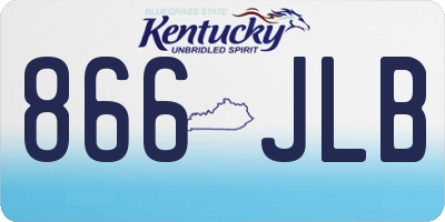 KY license plate 866JLB