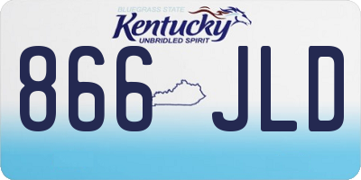 KY license plate 866JLD