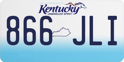 KY license plate 866JLI